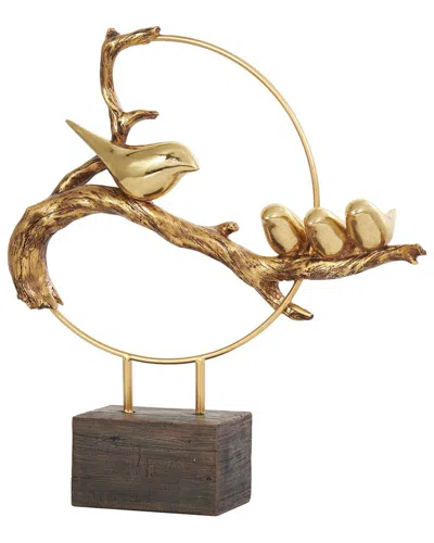 Peyton Lane Traditional Polystone Sculpture In Gold