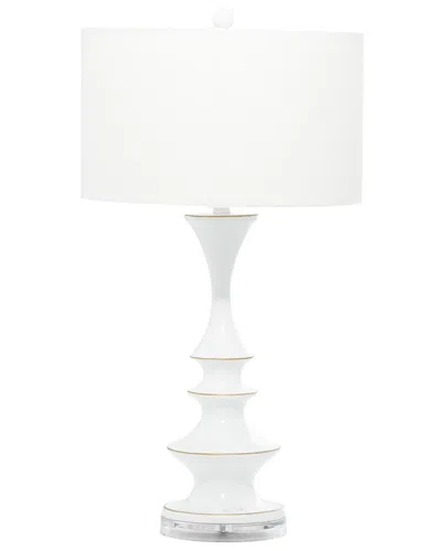 Peyton Lane Traditional Polystone White Table Lamp