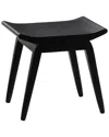 Peyton Lane Traditional Rectangle Stool In Black