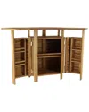 Peyton Lane Traditional Solid Teak Wood Bar In Brown