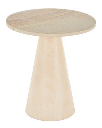 Peyton Lane Traditional Teak Accent Table In Neutral