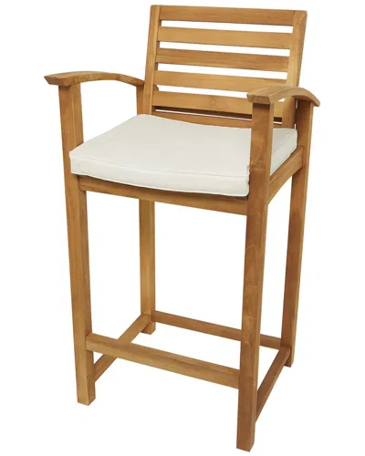 Peyton Lane Traditional Teak Wood Outdoor Chair In Brown