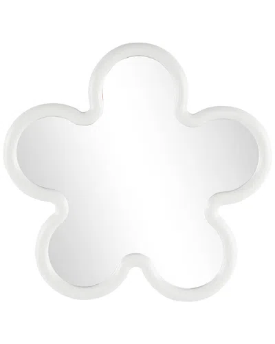 Peyton Lane Traditional Wood Wall Mirror In White