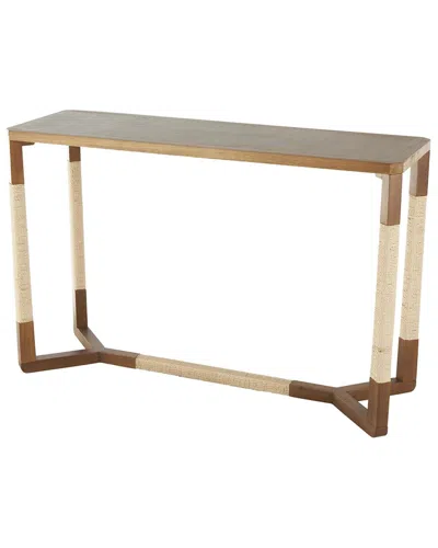 Peyton Lane Traditional Wooden Console Table In Brown