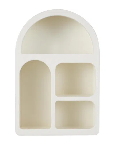 Peyton Lane Traditional Wooden Wall Shelf In Metallic