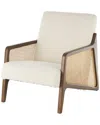 Peyton Lane Upholstered Mid Century Boucle Accent Chair