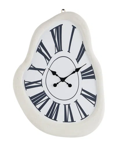 Peyton Lane Wall Clock In White