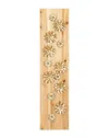 Peyton Lane Petaled Flowers Rectangular Wall Decor In Gold
