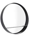 Peyton Lane Wall Mirror In Black