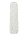 Peyton Lane White Ceramic Contemporary Vase In White