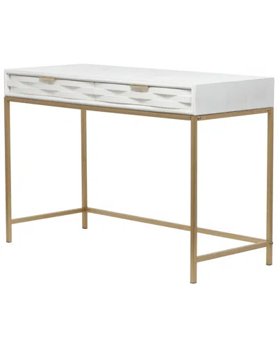 Peyton Lane White Contemporary Console Table In Brown