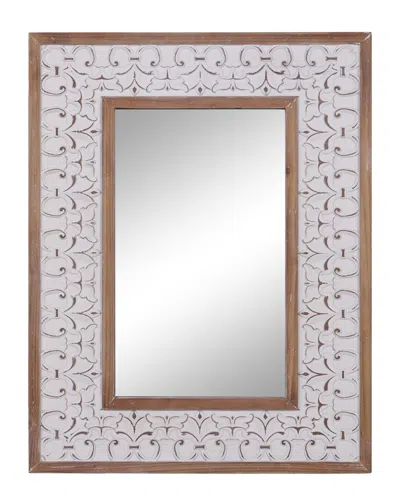 Peyton Lane White Farmhouse Wood Wall Mirror