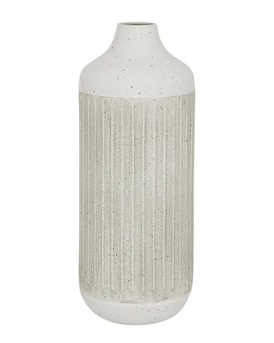 Peyton Lane White Metal Contemporary Style Vase