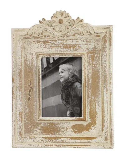 Peyton Lane White Wood Vintage Family Photo Frame In Nude