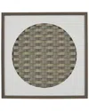 Peyton Lane Wood Contemporary 3d Weaved Shadow Box 24 X 2 X 24 Wall Art By Brown