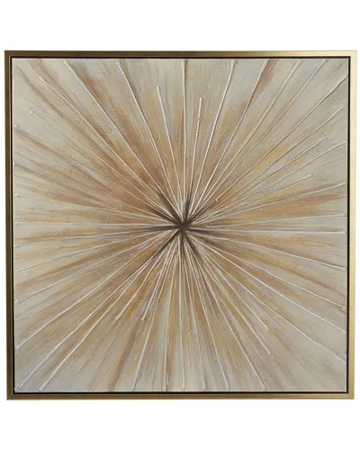 Peyton Lane Wood Contemporary Radial Framed Wall Art