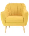 Peyton Lane Wood Fabric Armchair