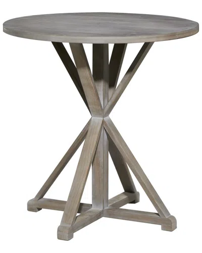 Peyton Lane Wood Farmhouse Accent Table In Brown