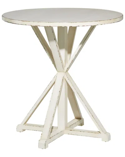 Peyton Lane Wood Farmhouse Accent Table In White