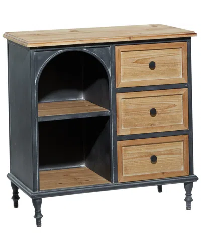 Peyton Lane Wood Farmhouse Cabinet In Brown