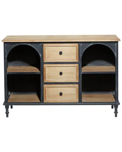 Peyton Lane Wood Farmhouse Cabinet In Brown