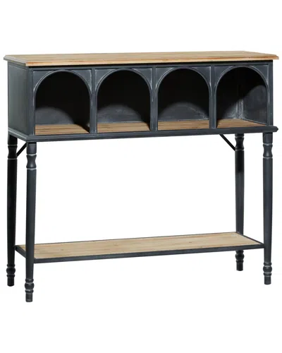 Peyton Lane Wood Farmhouse Console Table In Black