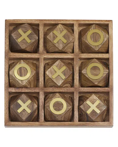 Peyton Lane Wood Glam Game Set In Black