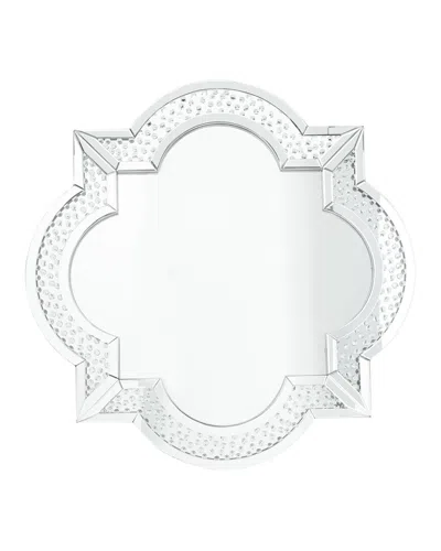 Peyton Lane Wood Glam Wall Mirror In Silver