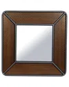 Peyton Lane Wood Industrial Wall Mirror In Brown