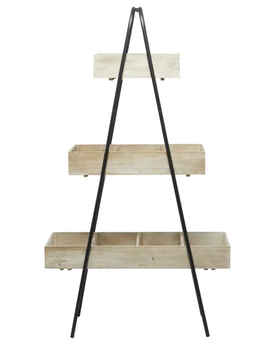 Peyton Lane Wood Modern Farmhouse Plantstand In Brown