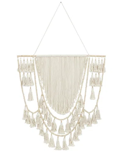 Peyton Lane Wood Traditional Wall Decor In White