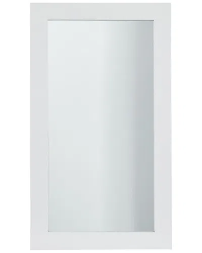 Peyton Lane Wood Wall Mirror In White