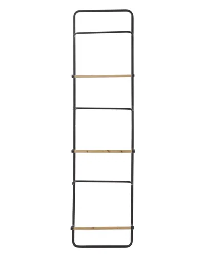 Peyton Lane Wood Wall Shelf In Black