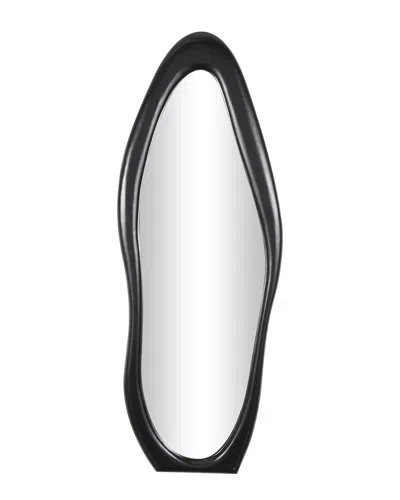 Peyton Lane Wooden Abstract Wavy Wall Mirror