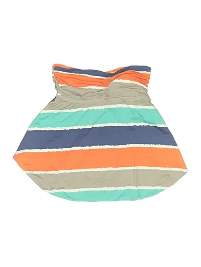 Pre-owned Pez D'or Swimsuit Top Green Stripes Pattern Swimwear