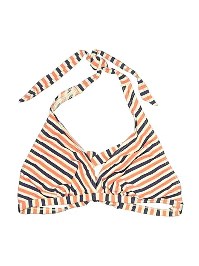 Pre-owned Pez D'or Swimsuit Top Orange Halter Neckline Swimwear