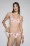 Pf24 Luz Bikini Bottom In White Polka Dot