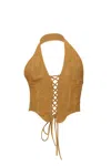 Pf25 Mara Corset In Brown