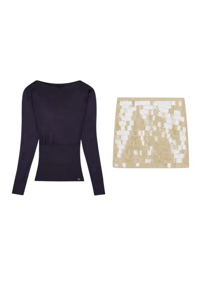 Pf26 Emily Top + Kira Skort In Black