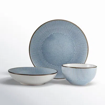 Pfaltzgraff Arlie 12-piece Stoneware Dinnerware Set, Service For 4 In Blue