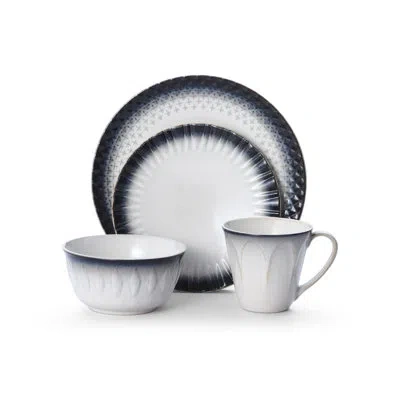 Pfaltzgraff Blake 16-piece Stoneware Dinnerware Set, Service For 4 In White