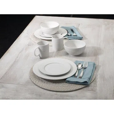Pfaltzgraff Cassandra 16-piece Porcelain Dinnerware Set, Service For 4 In White