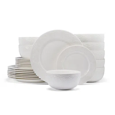 Pfaltzgraff Esmeralda 24-piece Porcelain Dinnerware Set, Service For 8 In Multi