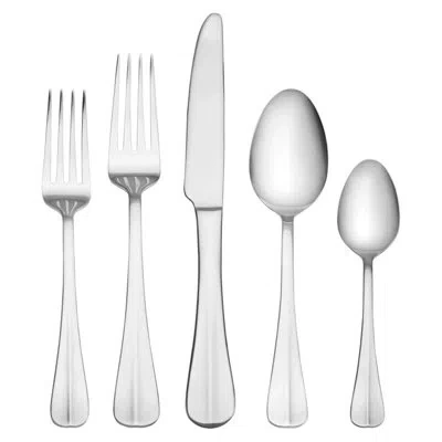 Pfaltzgraff Everyday Simplicity 53-piece Stainless Steel Flatware Set With Steak Knives & Hostess Set, Service F