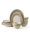Pfaltzgraff Hensley 12-pc Dinnerware Set, Service For 4 In Green