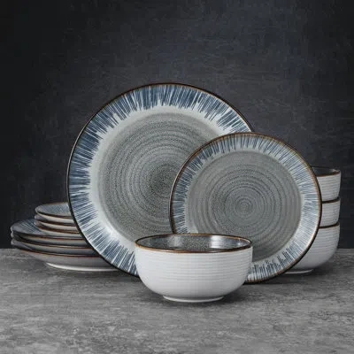 Pfaltzgraff Jaimie 12-piece Stoneware Dinnerware Set, Service For 4 In Assorted