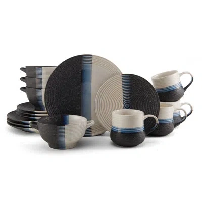 Pfaltzgraff Jaxson 16-piece Stoneware Dinnerware Set, Service For 4 In Assorted;assorted