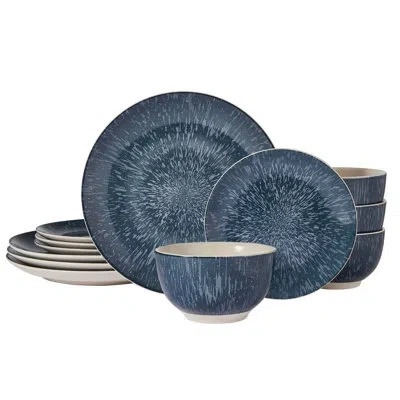 Pfaltzgraff Mist 12-piece Dinnerware Set, Service For 4 In Blue