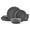 Pfaltzgraff Noah 12-piece Stoneware Dinnerware Set, Service For 4 In Gray