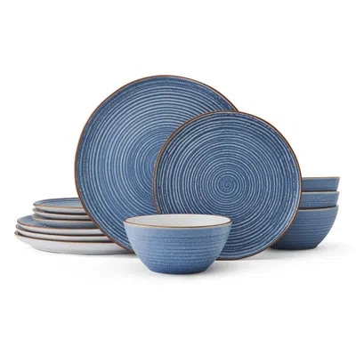 Pfaltzgraff Rowan 12-piece Dinnerware Set, Service For 4 In Blue